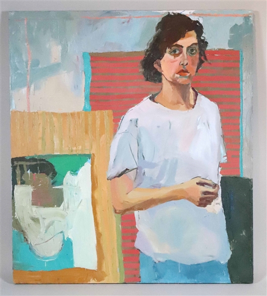 Zvezdana Rogic, Oil on Canvas, Portrait of a Teen