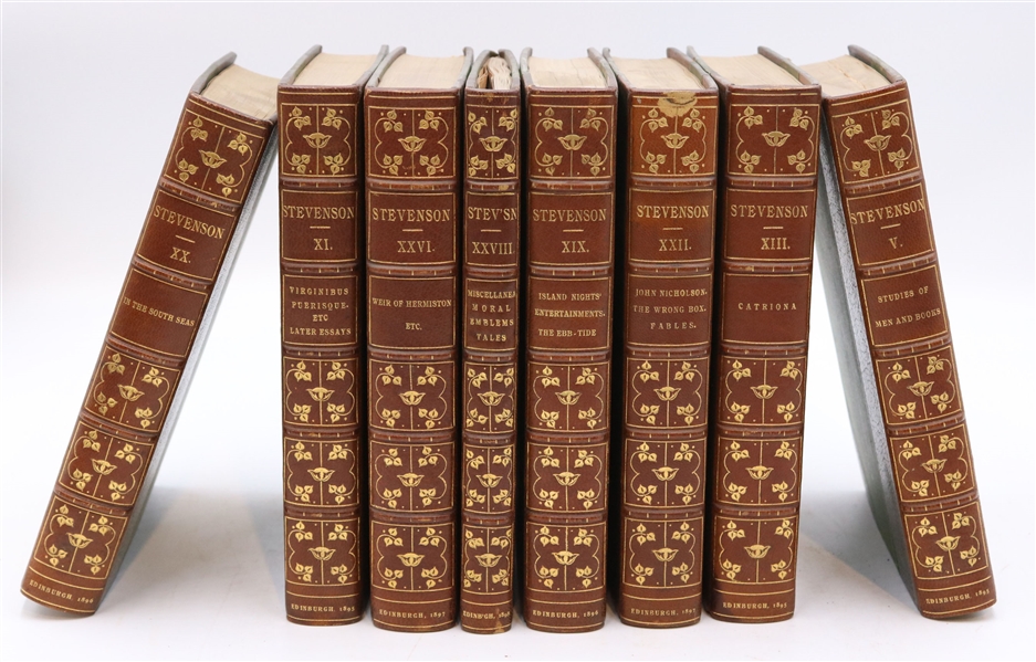 32 Volumes of The Works of Robert Louis Stevenson