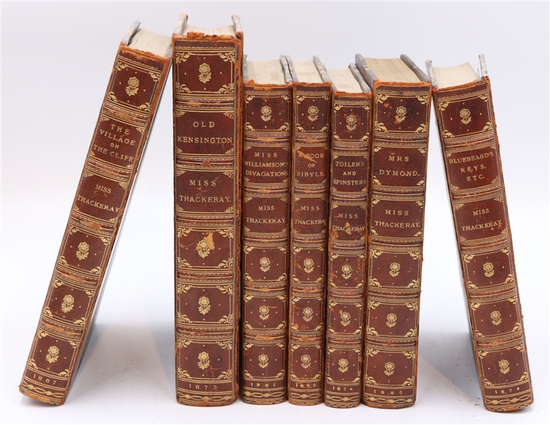7 Volumes of Works by Miss Thackeray