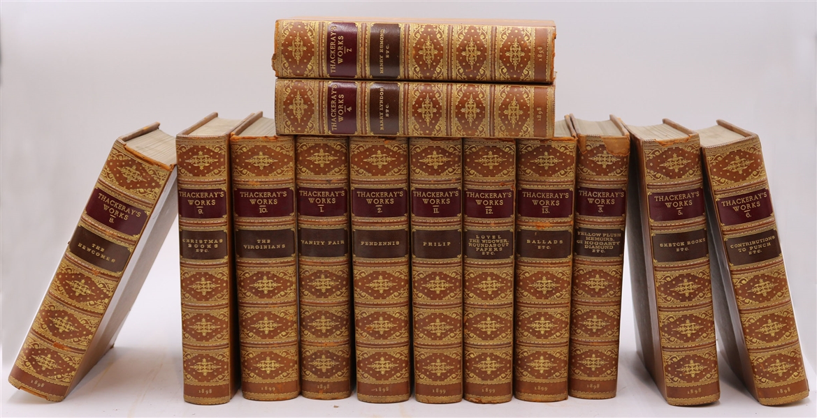 13 Volumes of Works by William Thackeray