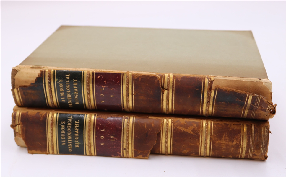 2 Volumes of Ornithological Biography by Audubon