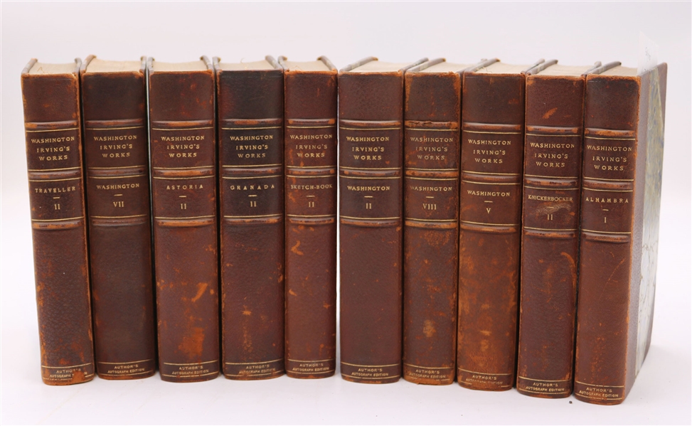 38 Volumes of Works by Washington Irving