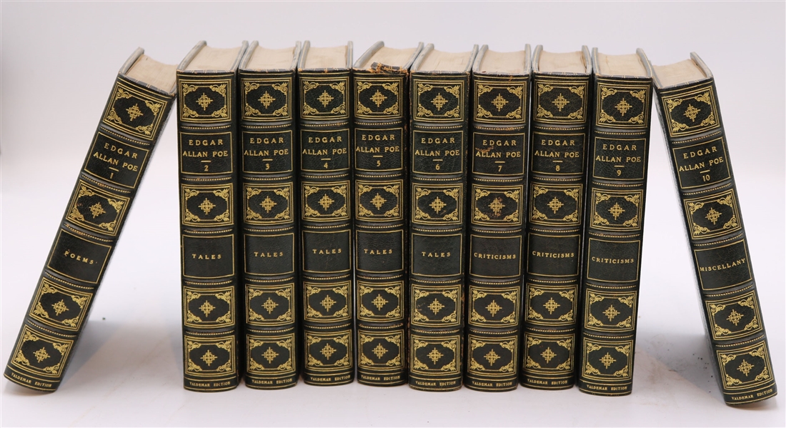 10 Volumes of the Works by Edgar Allan Poe