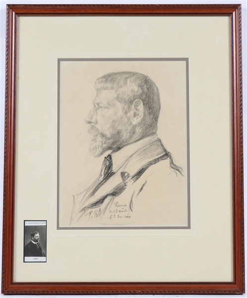 Paul Renouard, Chalk Portrait of Fernand Labori