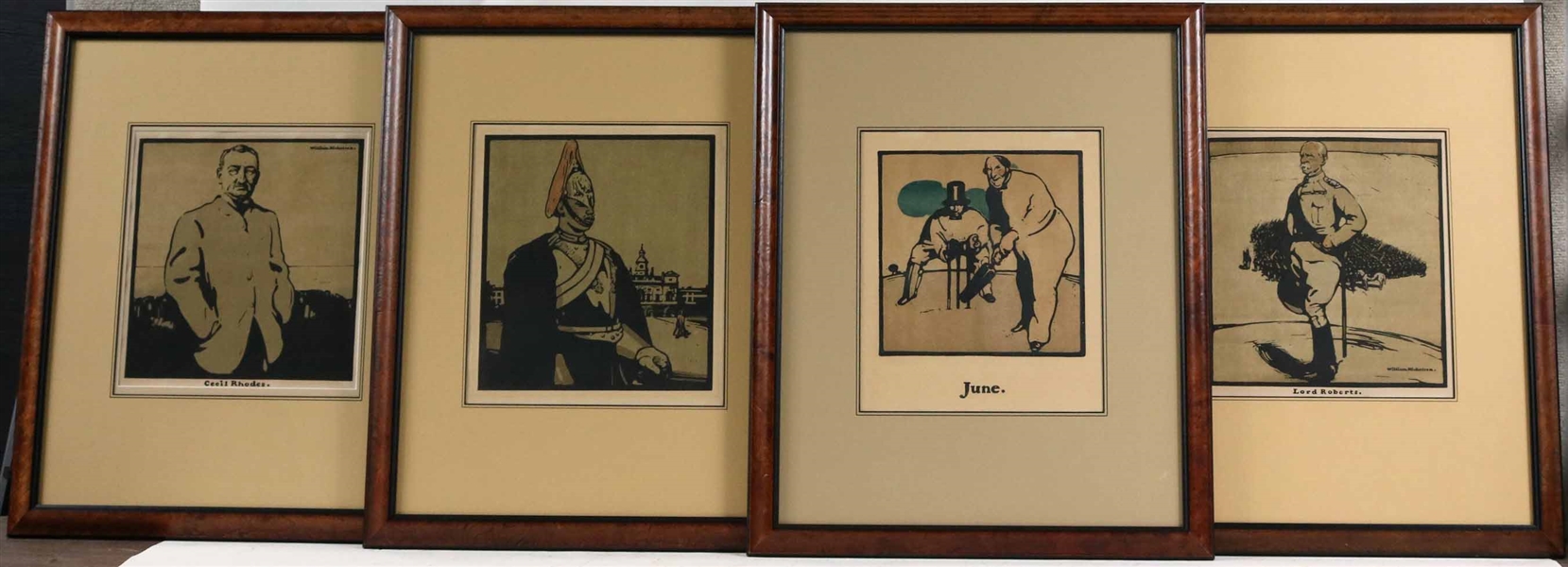 Four William Nicholson Lithographs of Figures