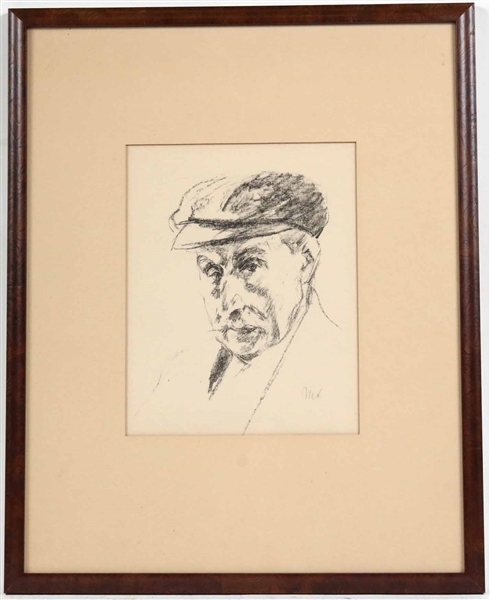 Max Liebermann, Lithograph, Man in a Hat