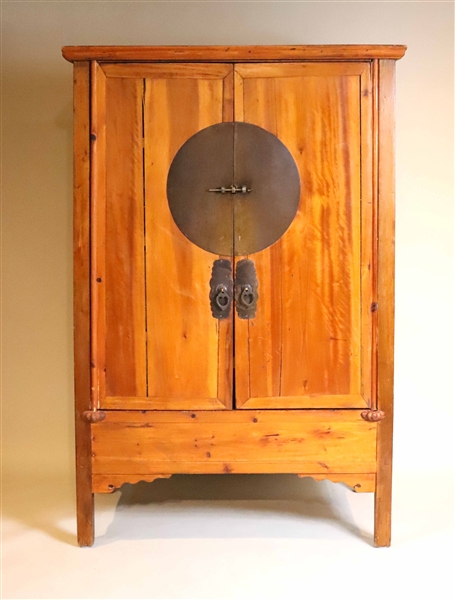 Chinese Style Tropical Wood Tall Cabinet