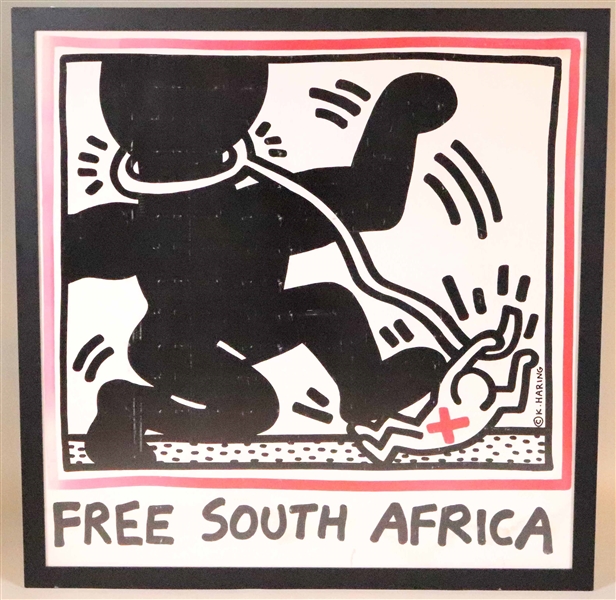 Keith Haring, Free South Africa, Poster
