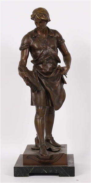 Emile Picault, Bronze, "Science et Artisan"