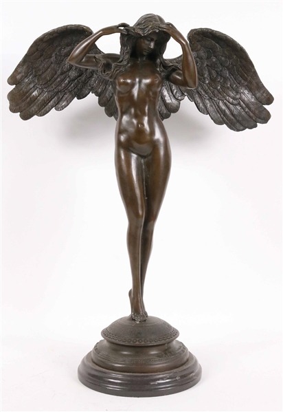 A.A. Weinerman, Bronze of Winged Female Nude