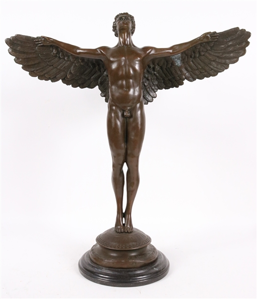 A.A. Weinerman, Bronze of Winged Male Nude