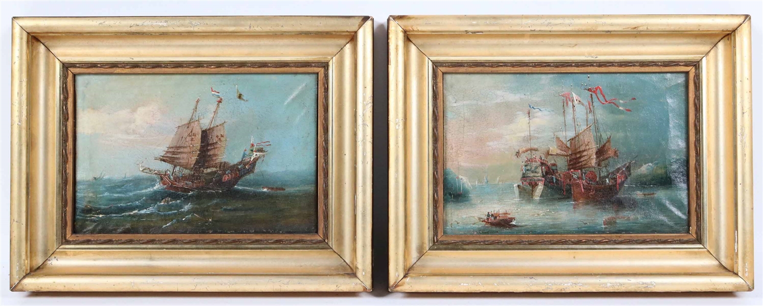 Two Fong Qua Chinese Export Paintings