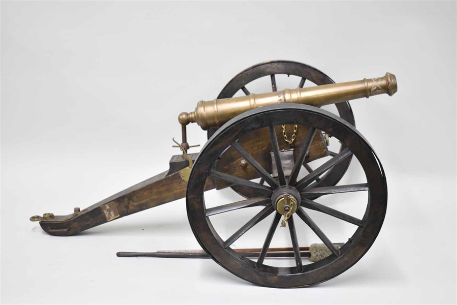 Vintage Brass Cannon