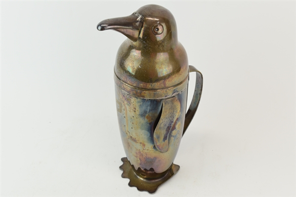 Penguin-Shaped Metal Cocktail Pitcher by Napier