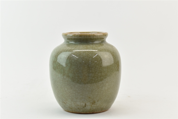 Chinese Celadon-Glazed Vase