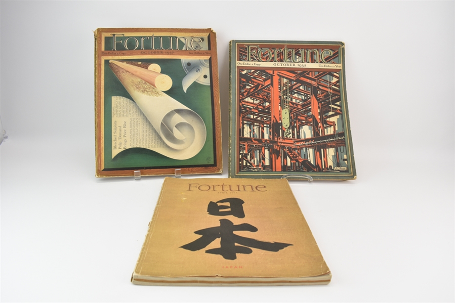 Three Early 20th C. Issues of Fortune Magazine