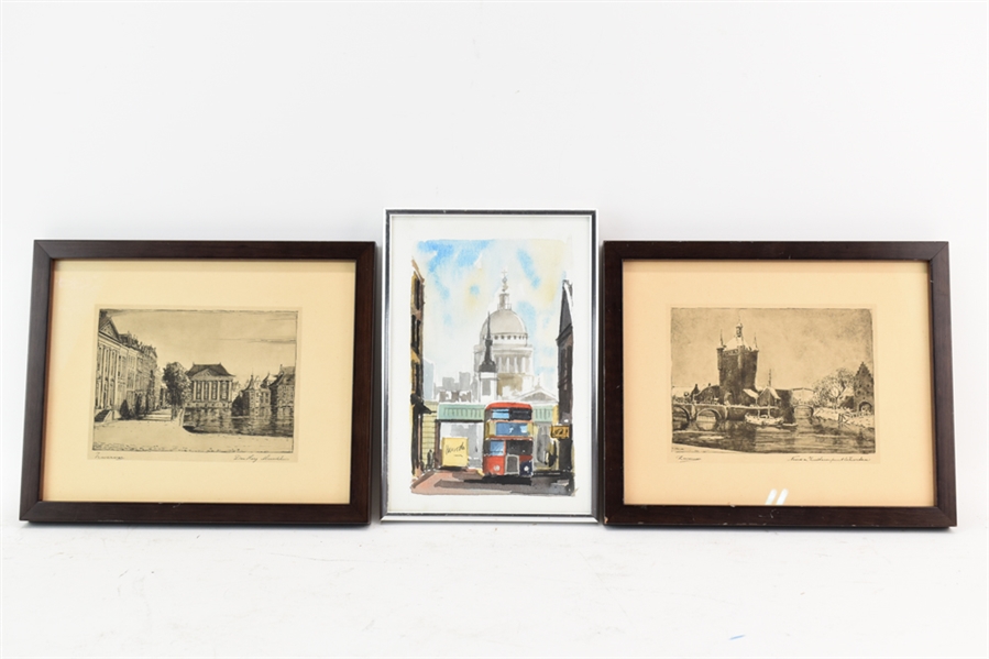 Three Assorted Architectural Artworks