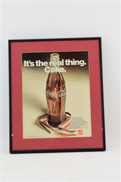 1970 Coca Cola Its the Real Thing Magazine Ad