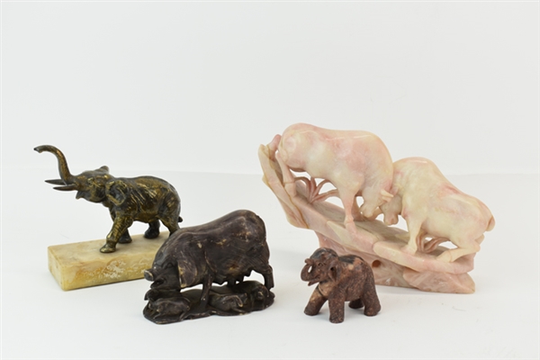 Four Assorted Animal Figurines