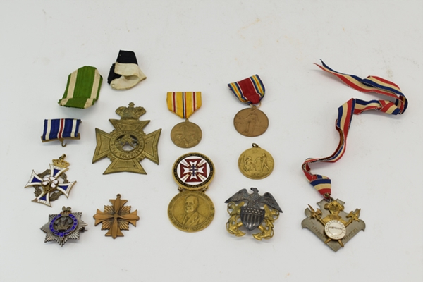 American, German, Knights Templar Medals 