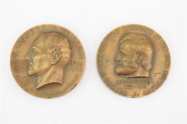 Two Vintage Commemorative Bronze Medals