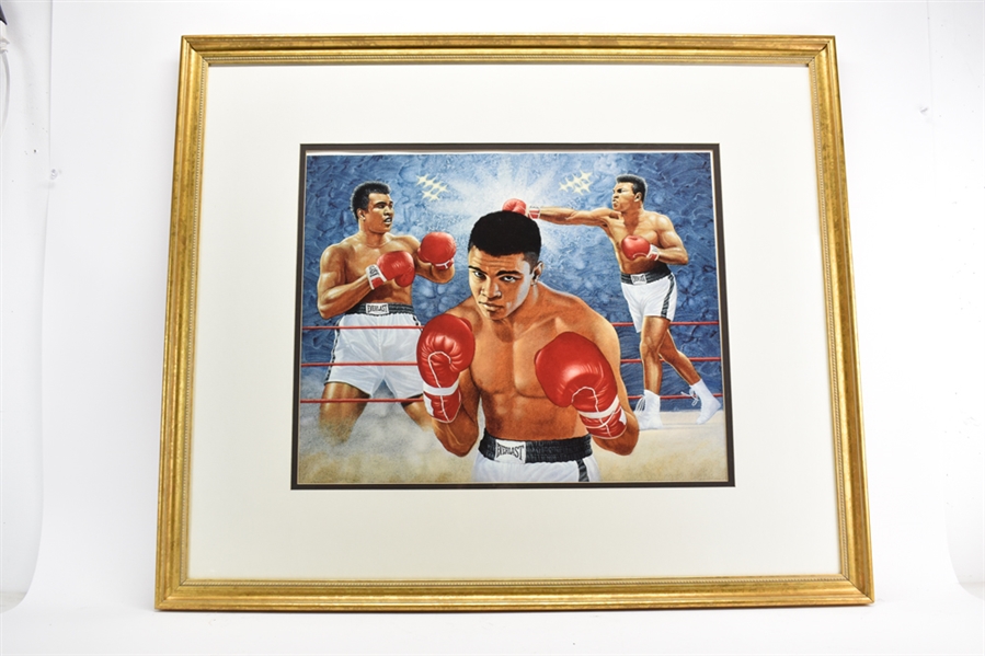 Muhammad Ali Large Framed Boxing Print
