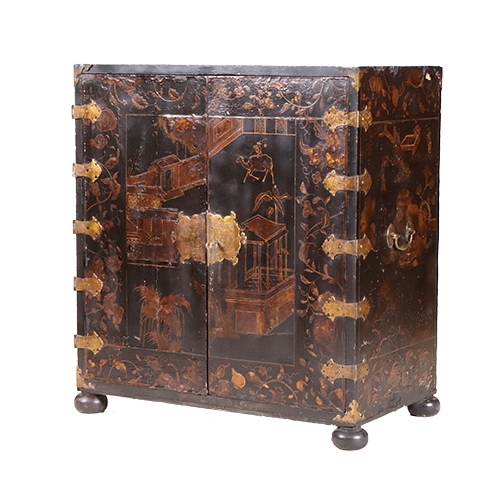 George III Style Japanned Cabinet