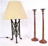 Paul Ferrante Wrought-Iron Table Lamp