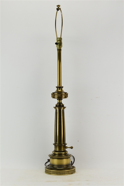 Tall Mid-Century Brass Stiffel Style Table Lamp