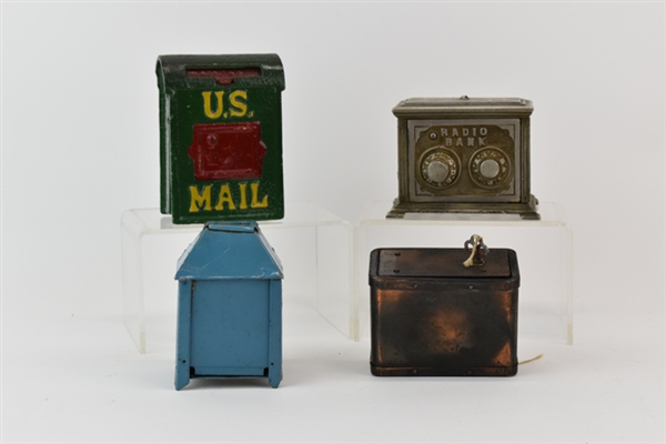 Four Still Banks Radio 2-Dial US Mail Box