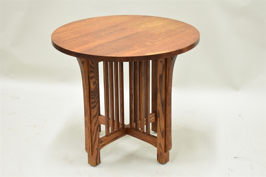 Oak Stickley Style Mission Side Table