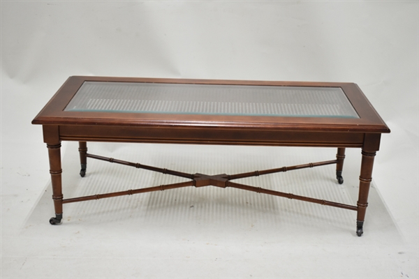 Rattan Style Low Table