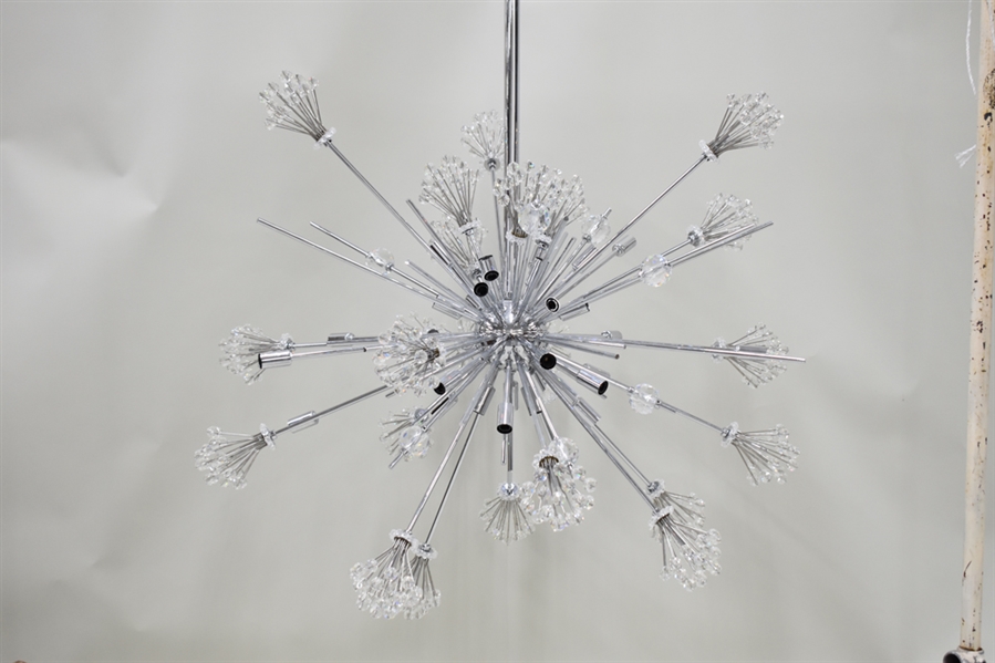 Modern & Chrome Crystal Sputnik Chandelier