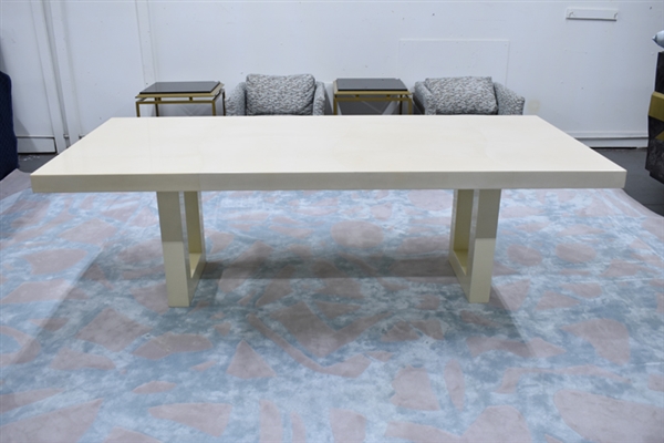 Modern Lacquered Goatskin JIMECO Dining Table