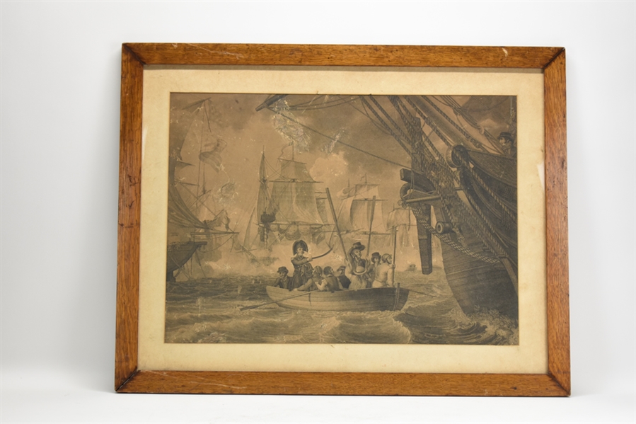 Oliver Perry Battle of Lake Erie Engraving