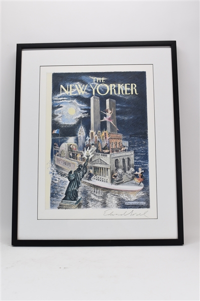 Signed Edward Sorel The New Yorker Framed Print