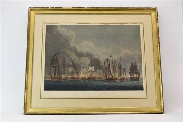 Antique Sully and Kearny Hand Colored Engraving