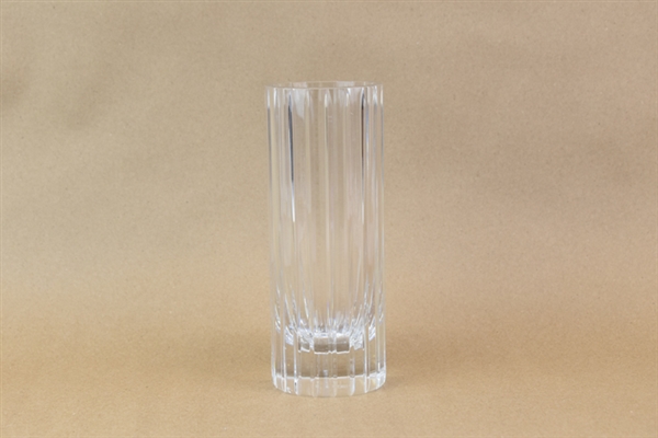 Baccarat Cylindrical Cut Glass Crystal Vase