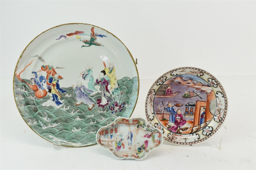 Three Assorted Asian Porcelain Items