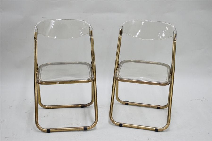 Two Modern Italian Folding Chairs