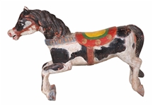 Carved and Painted Wooden Carousel Horse