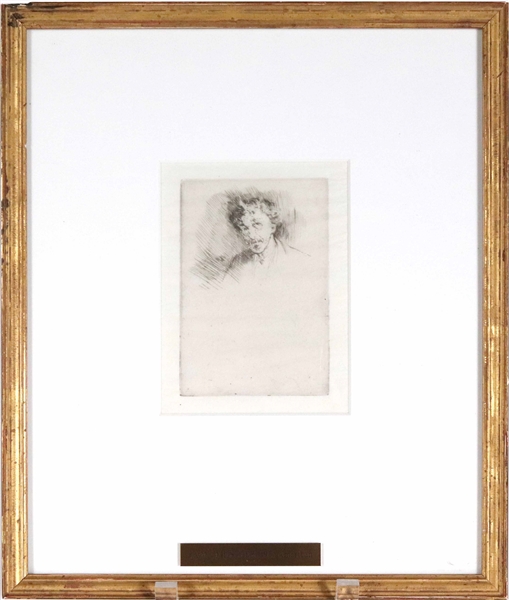 James McNeill Whistler, Drypoint, Self Portrait