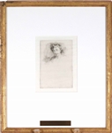 James McNeill Whistler, Drypoint, Self Portrait