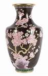 Large Chinese Cloisonne Prunus Vase