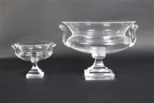 Two Steuben Glass Compotes