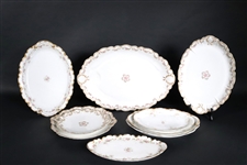 Nine Haviland Limoges Porcelain Serving Platters