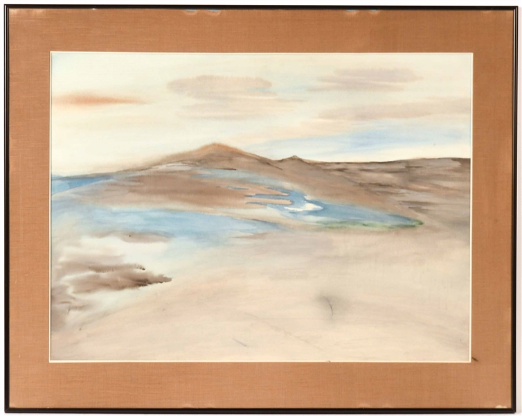 Watercolor on Paper, Dunes