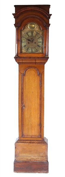 George III Oak Tall Case Clock, Knight Feversham