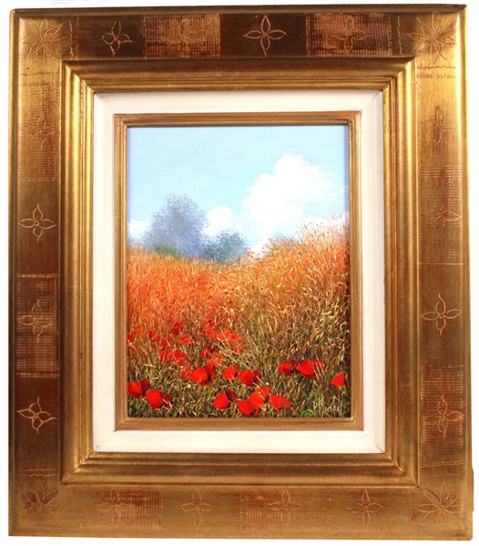 Patrice Marchal, Oil on Canvas, "Coquelicots"