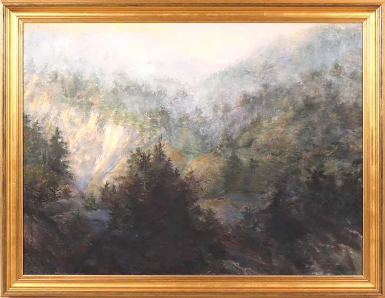 Mary Malischewski, Oil on Canvas, Forest Scene
